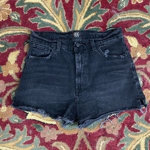 BDG High Rise Girlfriend Black Shorts
